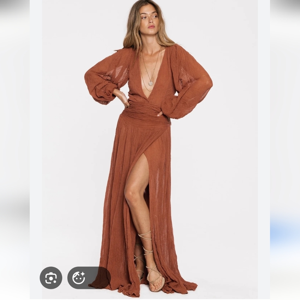 jens pirate booty lapis maxi dress Nwt Rust - Picture 8 of 14